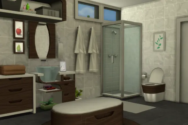 Eco-Bathroom Mini CC Set - Webtoonsims